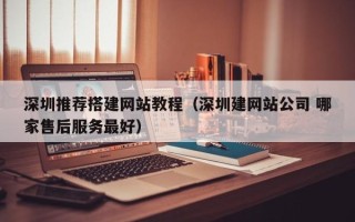 莘县深圳推荐搭建网站教程（深圳建网站公司 哪家售后服务最好）